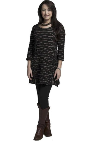 Two-Tone Abstract Tunic