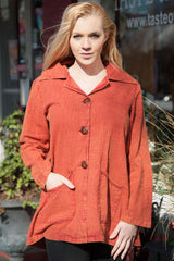 Aria Stone Wash Rusty Red Jacket