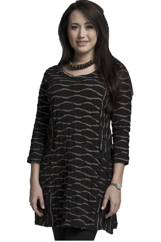 Two-Tone Abstract Tunic