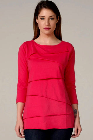 Layer Tier Fuchsia Shirt