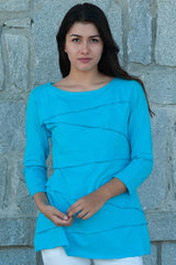 Layer Tier Turquoise Shirt