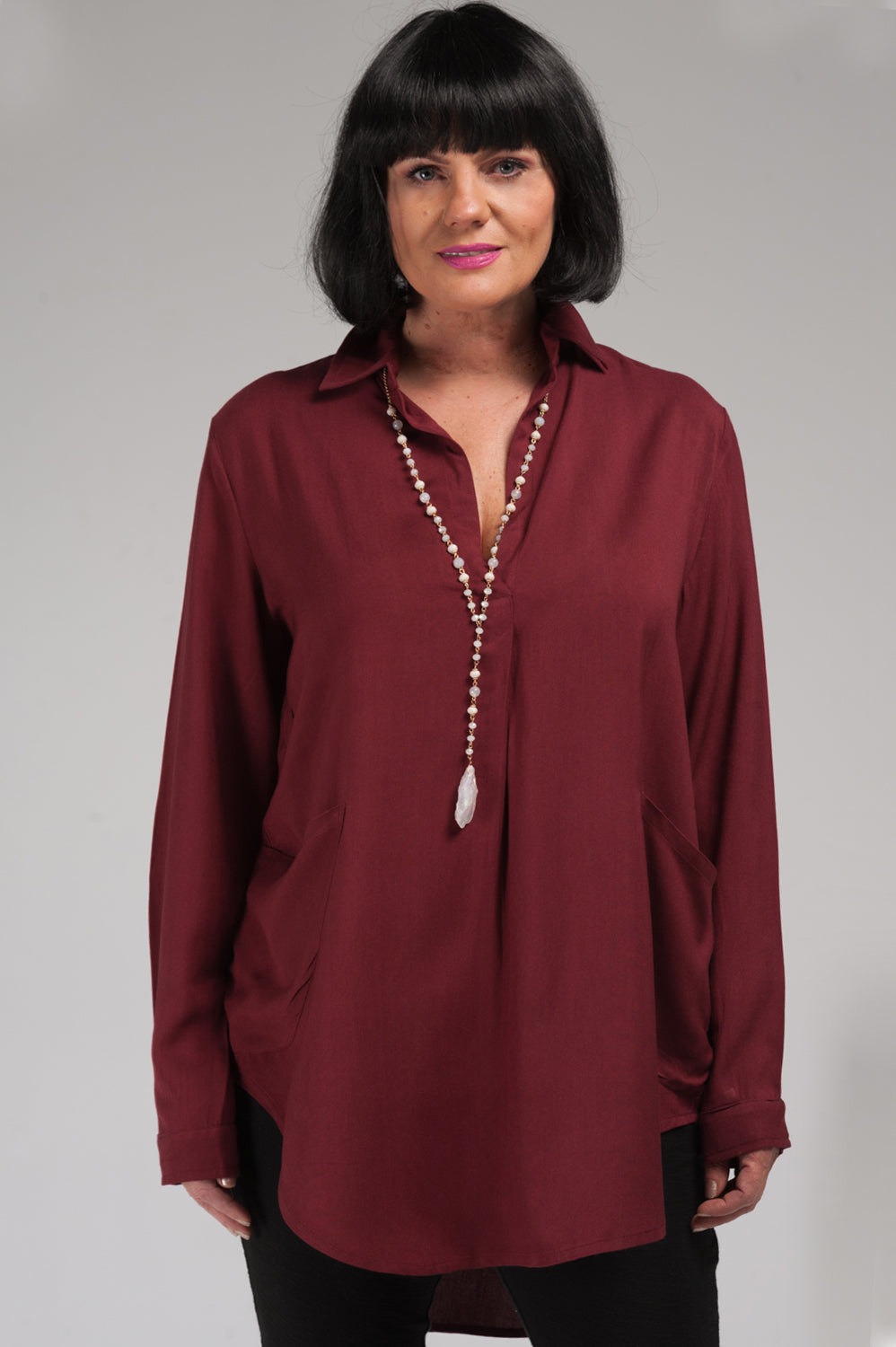 Lillian Two Pocket Top